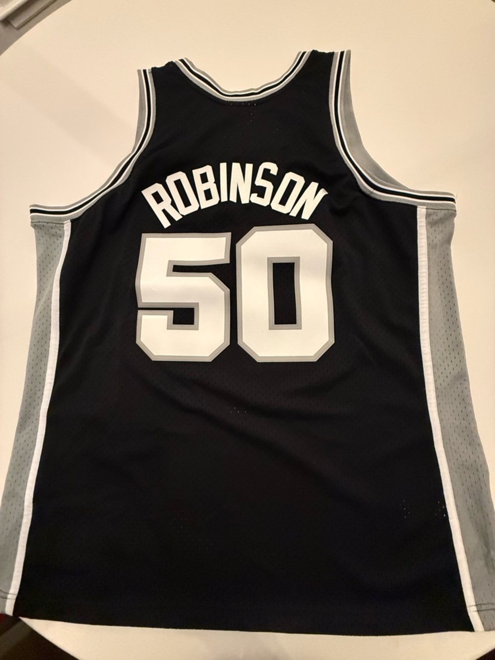 Mitchell & Ness Spurs Black & Gray #50 Hardwood Classics Jersey - Picture 2 of 4